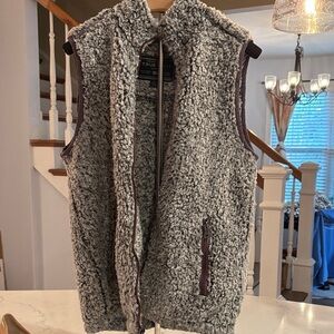 True Grit Charcoal Fleece Vest